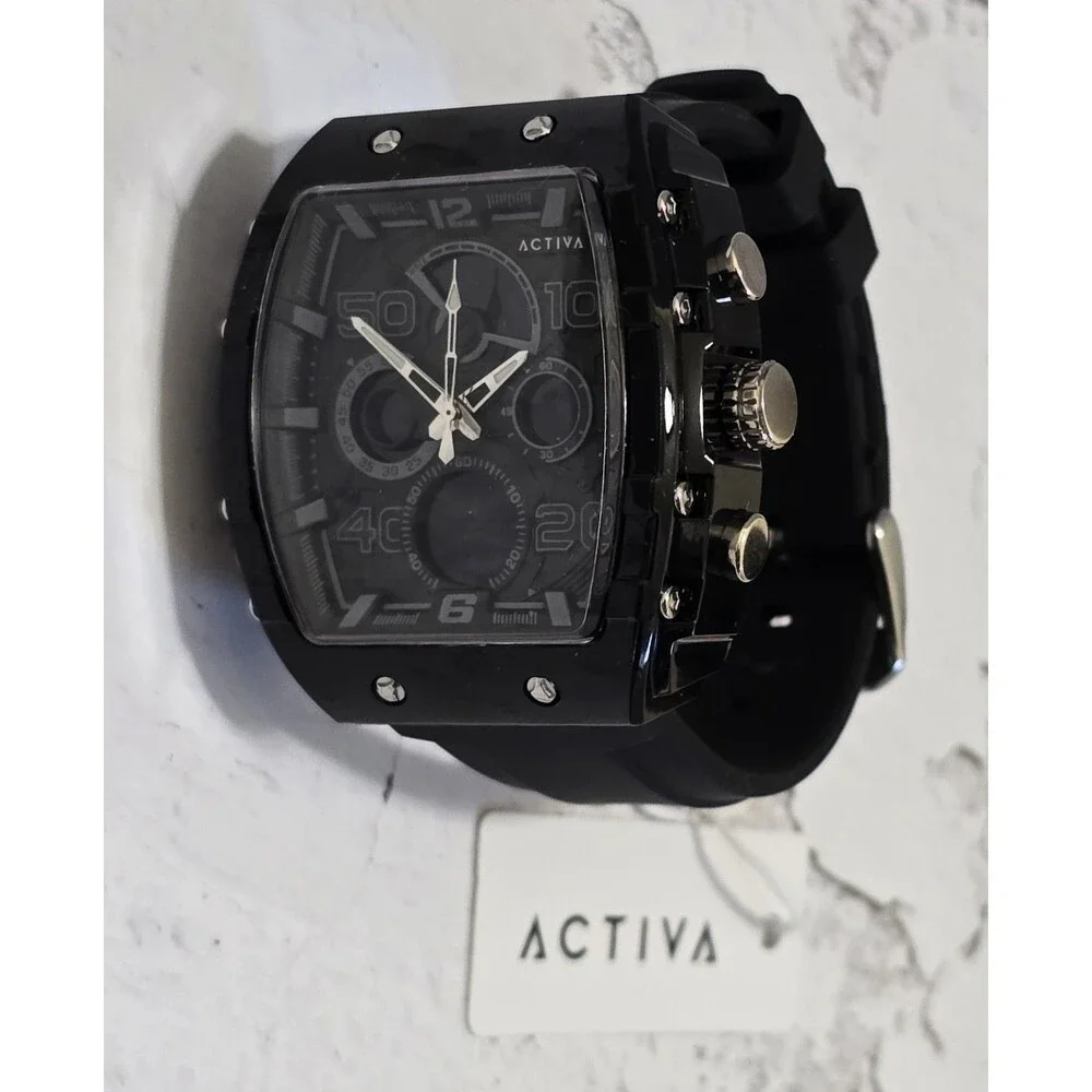 Activa X Invicta Diaital Essentials Men's Watch 45mm Black ACW8109-001 Brand New
